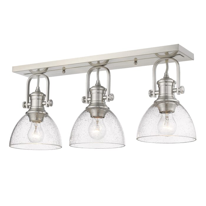 Golden Hines 3-Light Ceiling Light in Pewter Golden Hines 3-Light Ceiling Light in Pewter