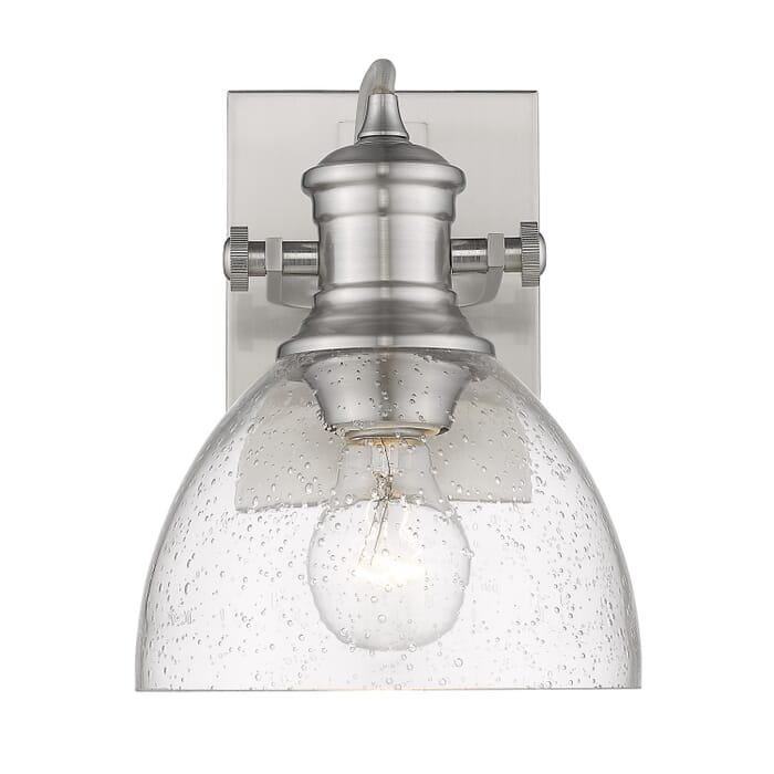 Golden Hines Bathroom Wall Sconce in Pewter Golden Hines Bathroom Wall Sconce in Pewter