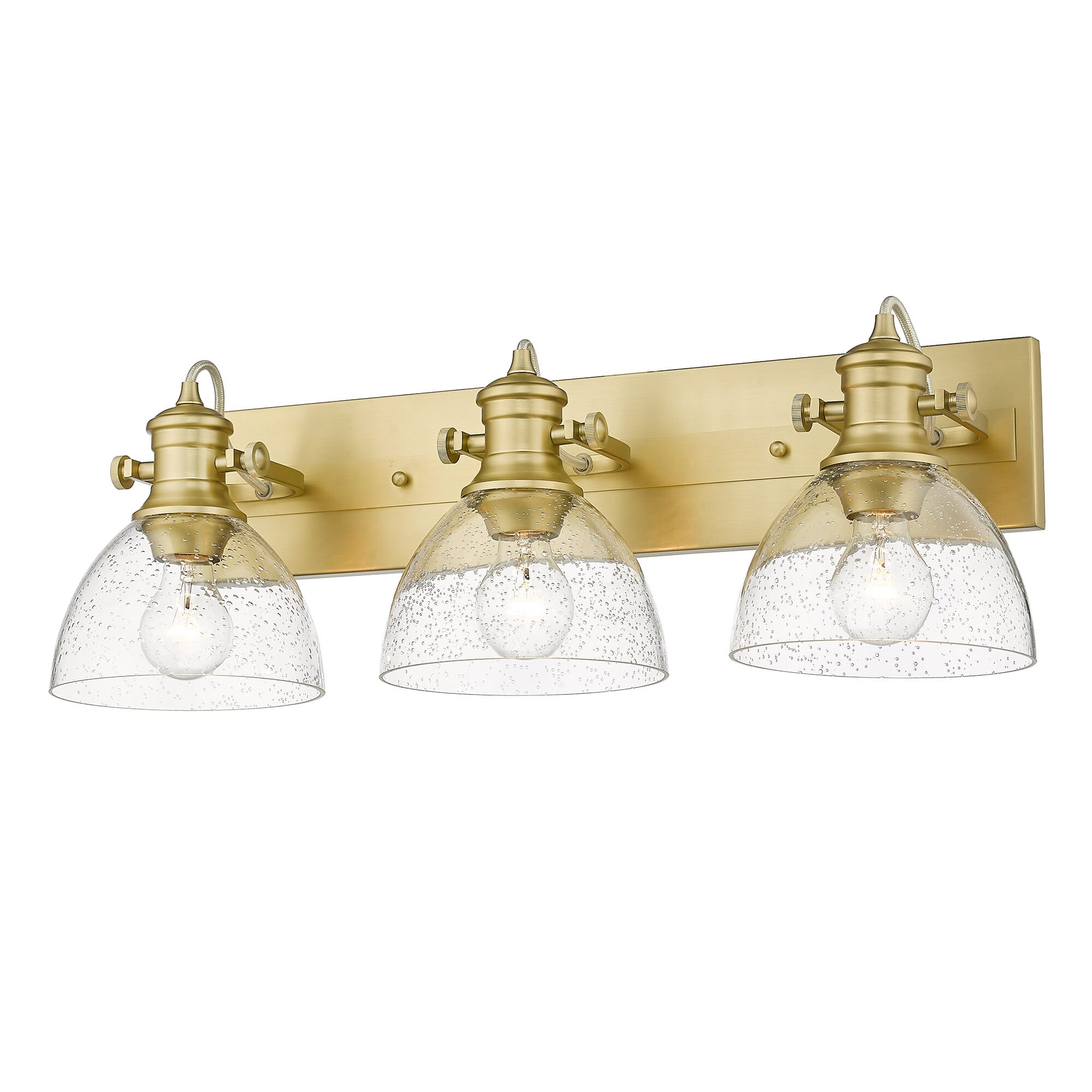 Golden Hines 3-Light Bathroom Vanity Light in Brushed Champagne Bronze