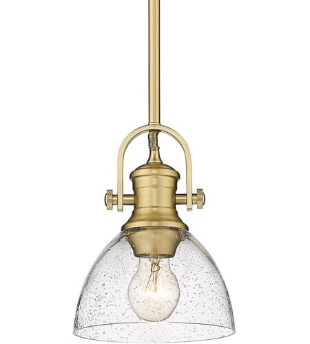 Golden Hines Mini Pendant in Brushed Champagne Bronze