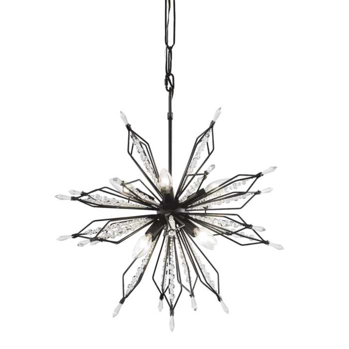 Varaluz Orbital 8-Light Pendant Light in Carbon Varaluz Orbital 8-Light Pendant Light in Carbon