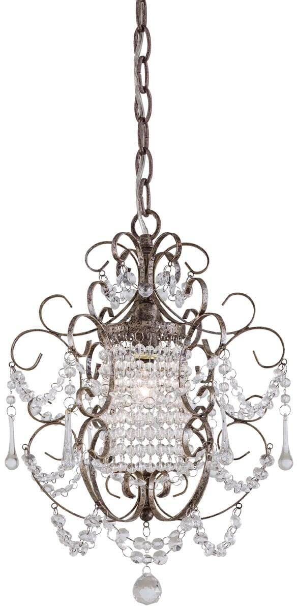 11" Traditional Chandelier in Westport Silver