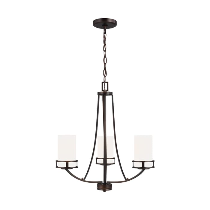 Sea Gull Robie 3-Light Rustic Chandelier in Bronze Sea Gull Robie 3-Light Rustic Chandelier in Bronze
