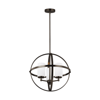 Sea Gull Alturas 3-Light LED Contemporary Chandelier in Brushed Oil Rubbed Bronze