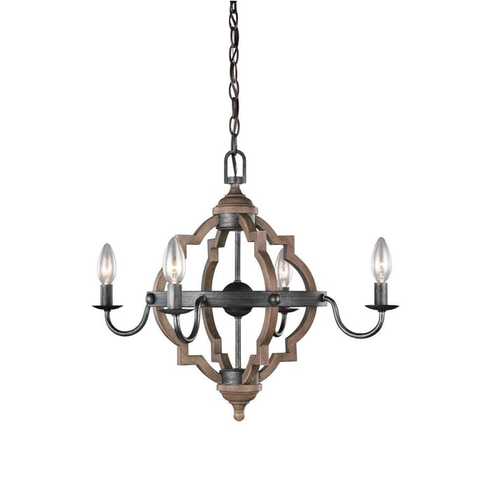Sea Gull Socorro 4-Light Chandelier in Stardust Sea Gull Socorro 4-Light Chandelier in Stardust