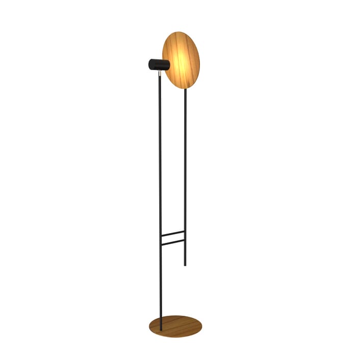 Dot 1-Light Floor Lamp in Teak Dot 1-Light Floor Lamp in Teak