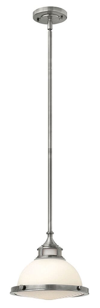 Polished Antique Nickel LED Pendant from the Amelia Collection
