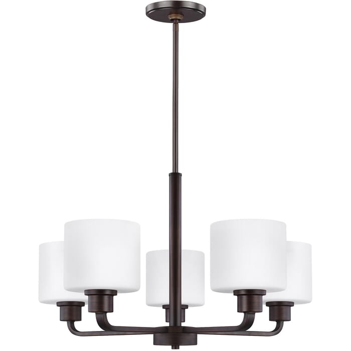 Sea Gull Canfield 5-Light Chandelier in Bronze Sea Gull Canfield 5-Light Chandelier in Bronze
