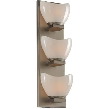 Kalco Vero 3-Light 6" Bathroom Vanity Light in Satin Nickel