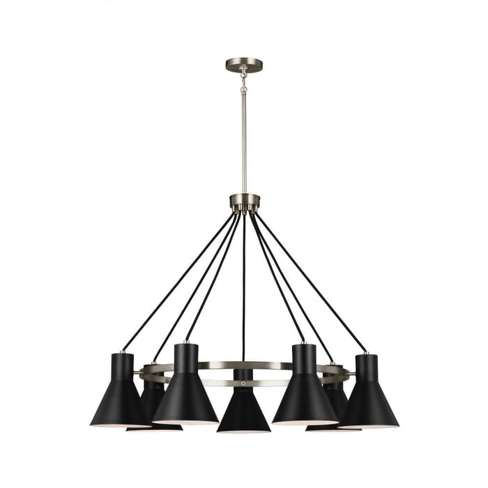 Sea Gull Towner 7-Light Chandelier in Brushed Nickel Sea Gull Towner 7-Light Chandelier in Brushed Nickel