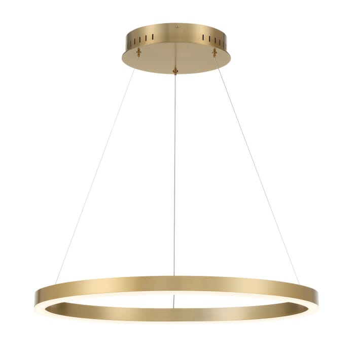 Spunto 1-Light LED Chandelier in Gold Spunto 1-Light LED Chandelier in Gold