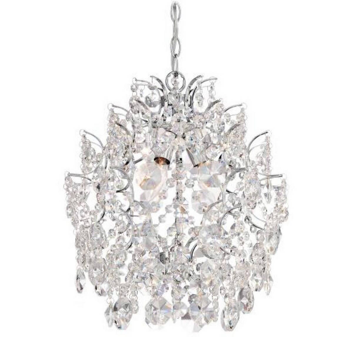 3-Light 14" Traditional Chandelier in Chrome