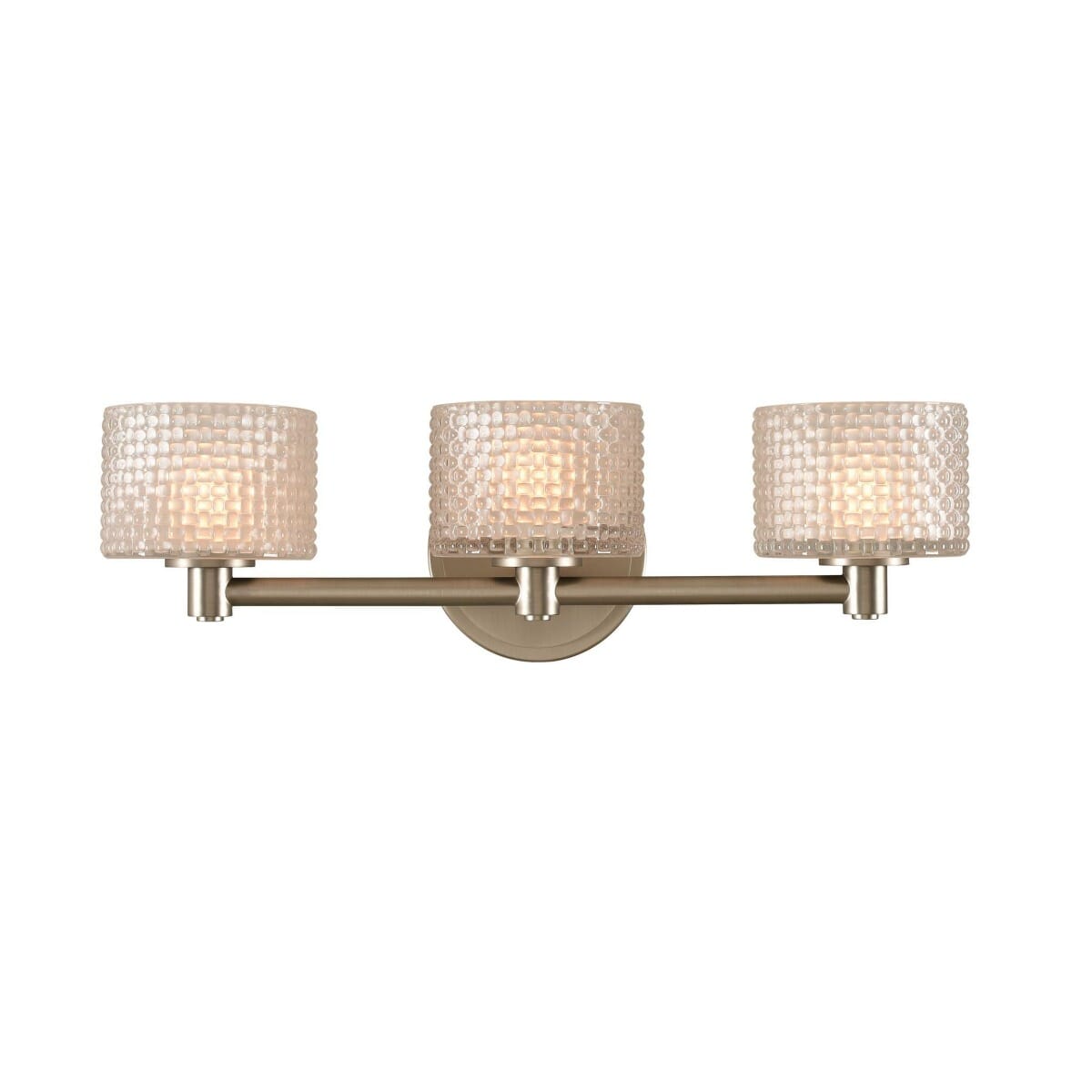 Willow 3-Light 19" Bathroom Vanity Light in Satin Nickel