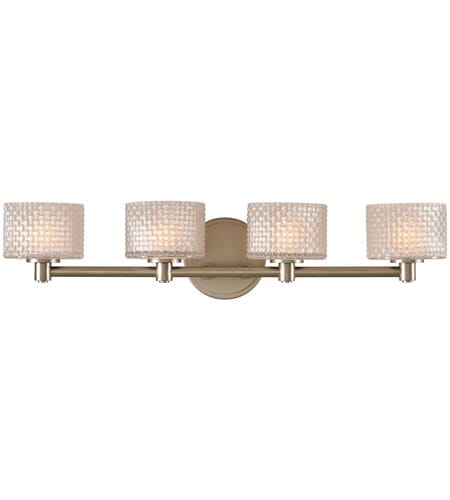 Willow 4-Light Bathroom Vanity Light in Satin Nickel