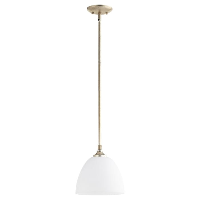 Quorum Enclave 9" Pendant Light in Aged Silver Leaf Quorum Enclave 9" Pendant Light in Aged Silver Leaf