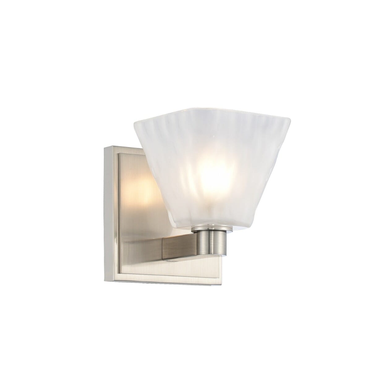 Weston 5" Bathroom Vanity Light in Glazed Nickel