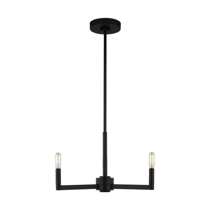 Fullton 3-Light LED Chandelier in Midnight Black Fullton 3-Light LED Chandelier in Midnight Black