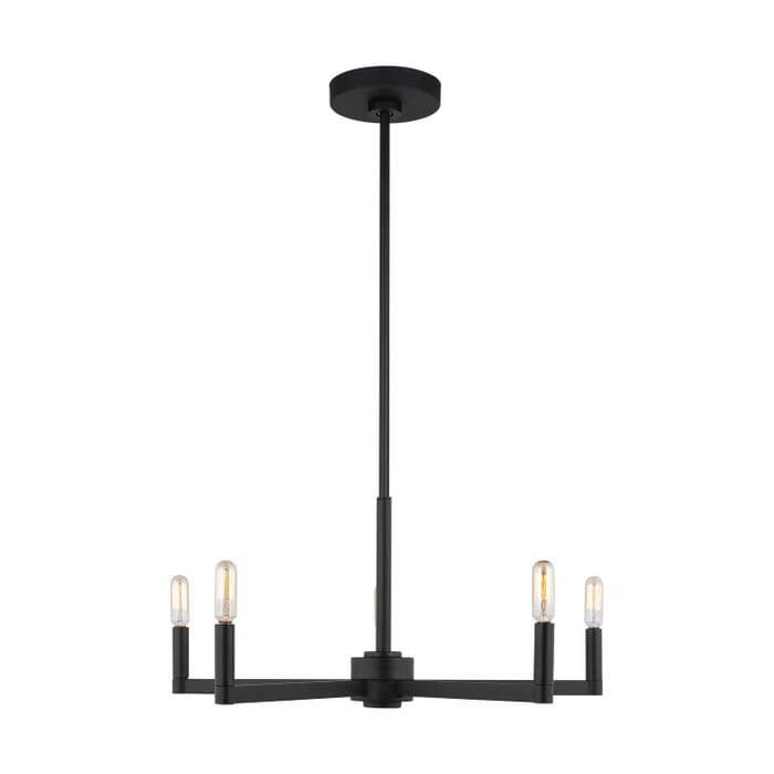 Fullton 5-Light LED Chandelier in Midnight Black Fullton 5-Light LED Chandelier in Midnight Black