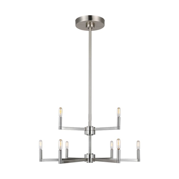 Fullton 9-Light Chandelier in Brushed Nickel Fullton 9-Light Chandelier in Brushed Nickel