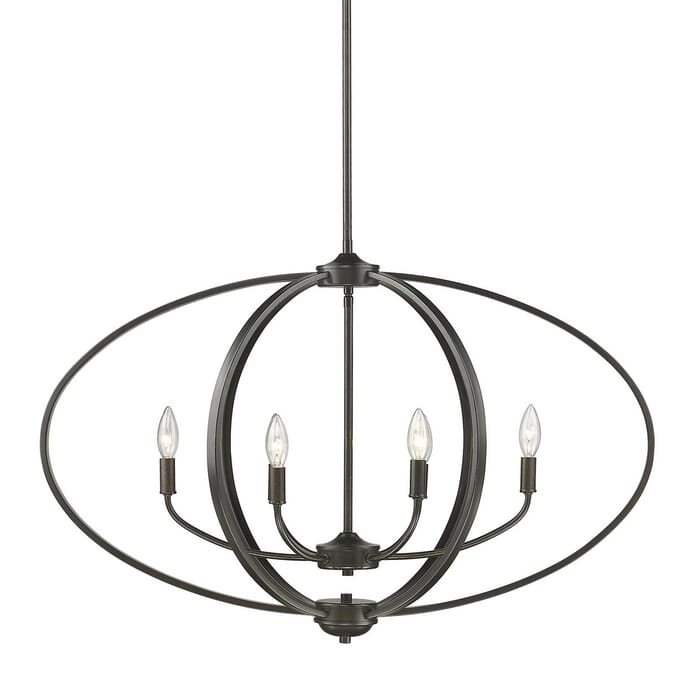 Golden Colson 6-Light 23" Pendant Light in Etruscan Bronze Golden Colson 6-Light 23" Pendant Light in Etruscan Bronze