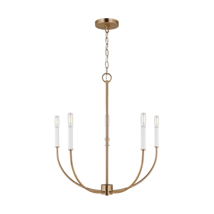 Greenwich 5-Light Chandelier in Satin Brass Greenwich 5-Light Chandelier in Satin Brass