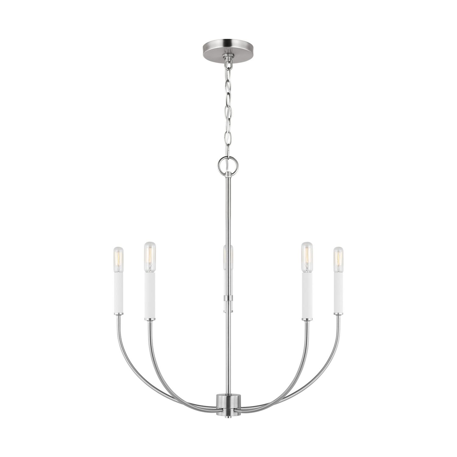 Greenwich 5-Light LED Chandelier in Brushed Nickel