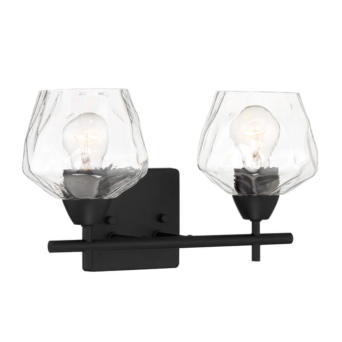 Minka Lavery Camrin 2-Light Bathroom Vanity Light in Coal Minka Lavery Camrin 2-Light Bathroom Vanity Light in Coal