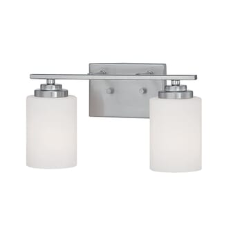 Millennium Lighting Durham 2-Light Bathroom Vanity Light in Satin Nickel
