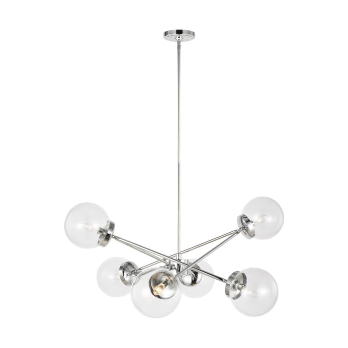 Tierney 6-Light Chandelier in Chrome Tierney 6-Light Chandelier in Chrome