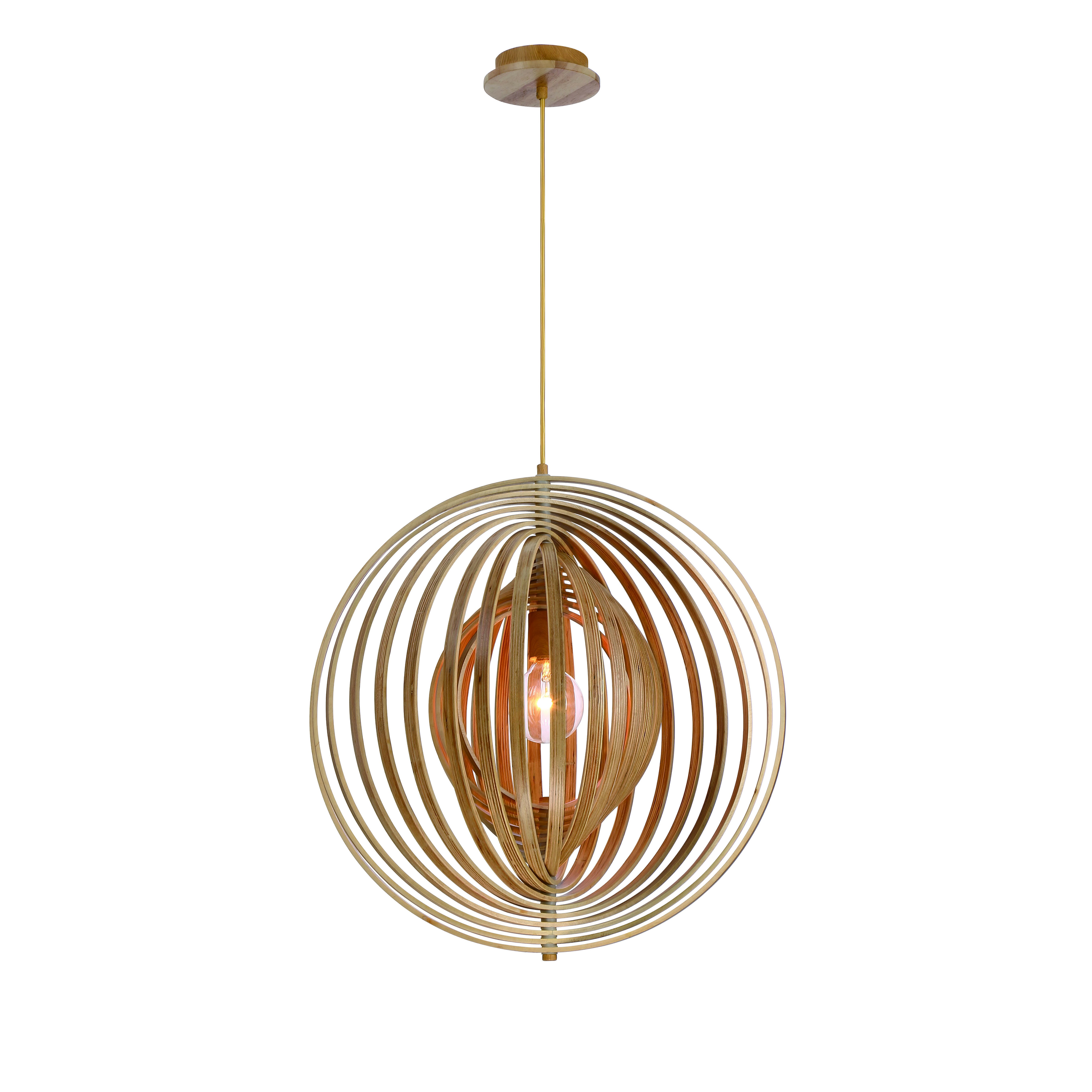 Abruzzo 1-Light Pendant in WOO