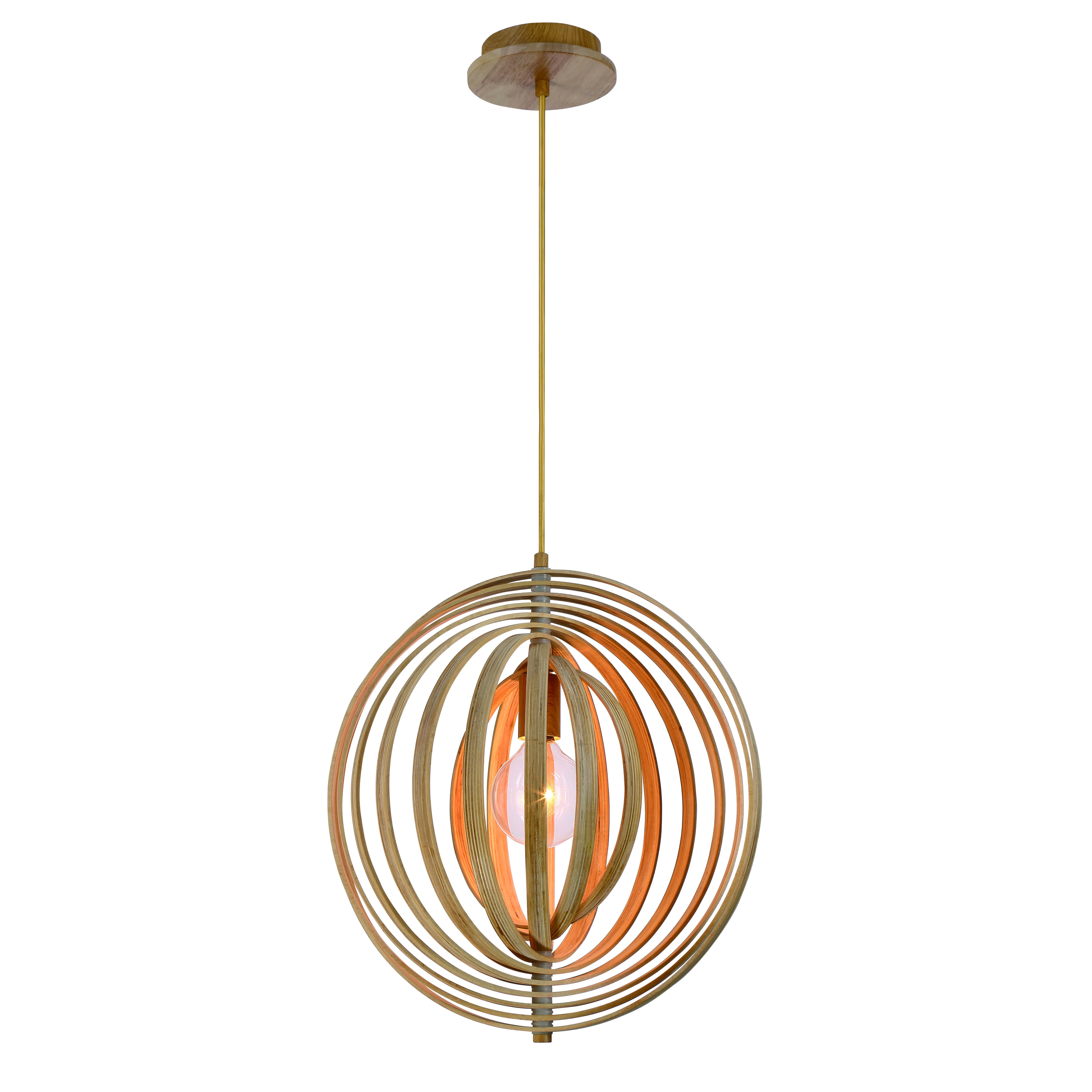 Abruzzo 1-Light Pendant in WOO