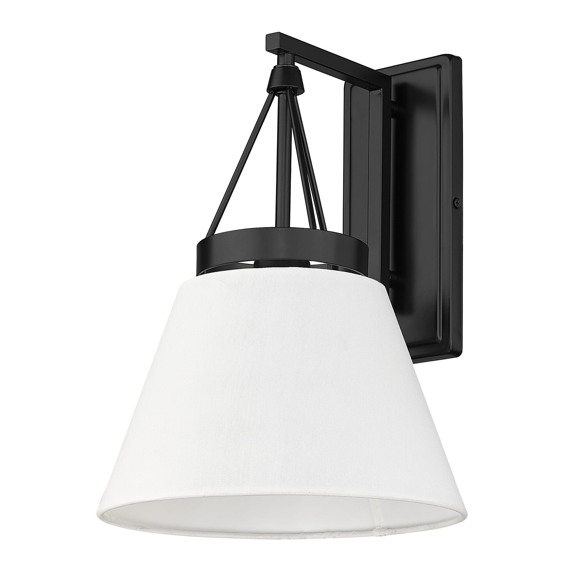 Golden Penn Wall Sconce in Matte Black