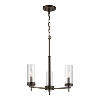 Sea Gull Zire 3-Light LED Chandelier in Brushed Oil Rubbed Bronze