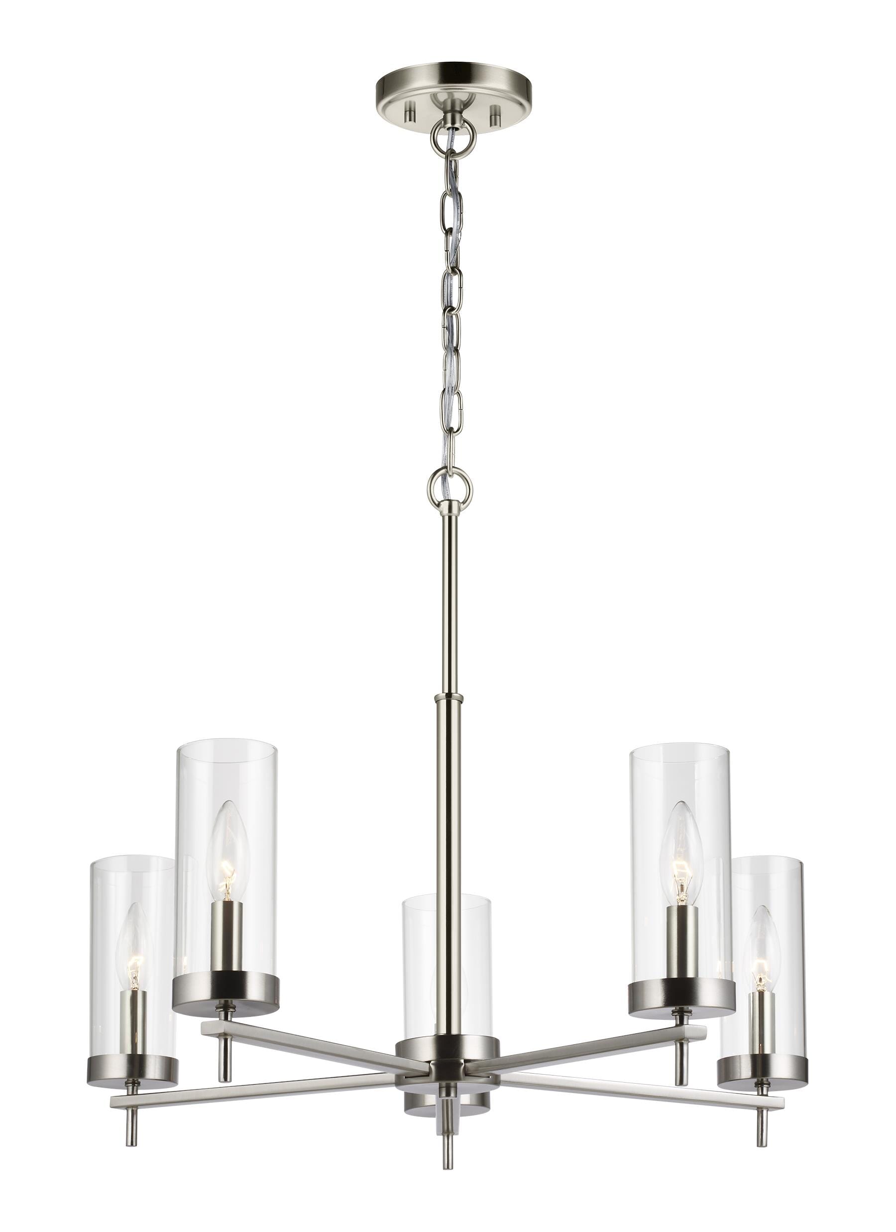 Sea Gull Zire 5-Light Chandelier in Brushed Nickel
