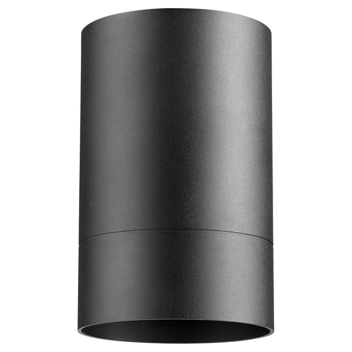 Quorum Cylinder Outdoor Ceiling Light in Noir Quorum Cylinder Outdoor Ceiling Light in Noir