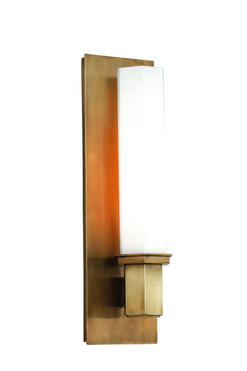 Walton 5" Bathroom Vanity Light in Aged Brass