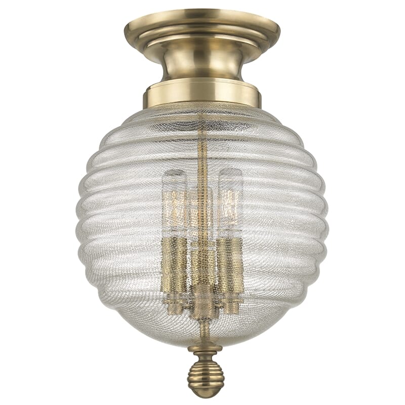 Coolidge Ceiling Light in Aged Brass