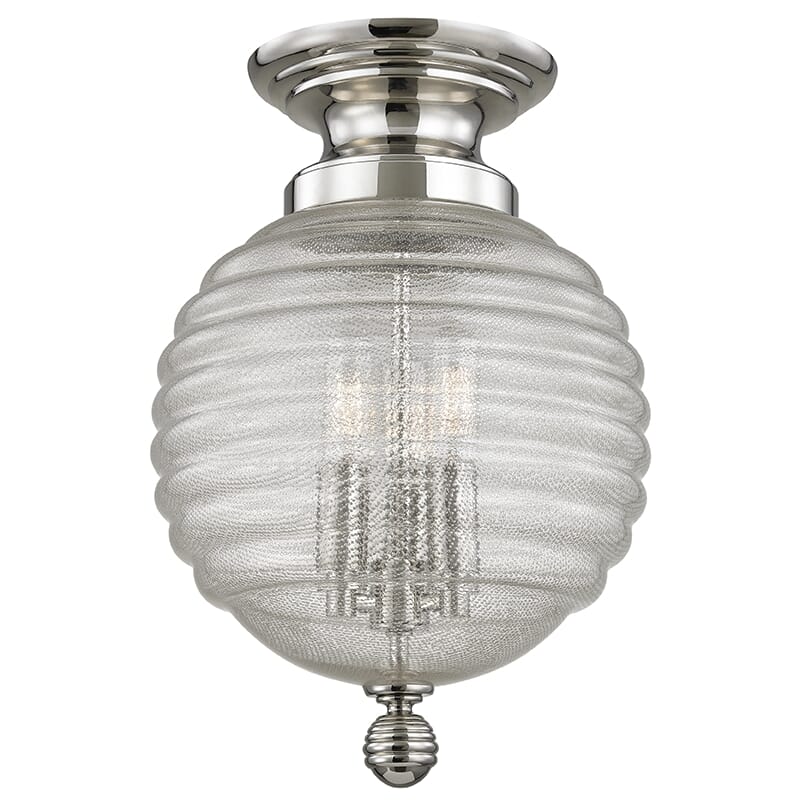 Coolidge 3-Light Ceiling Light in Polished Nickel