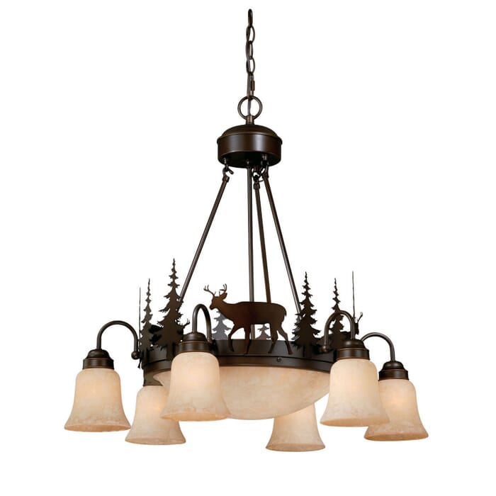 Bryce 9-Light Chandelier in Burnished Bronze Bryce 9-Light Chandelier in Burnished Bronze