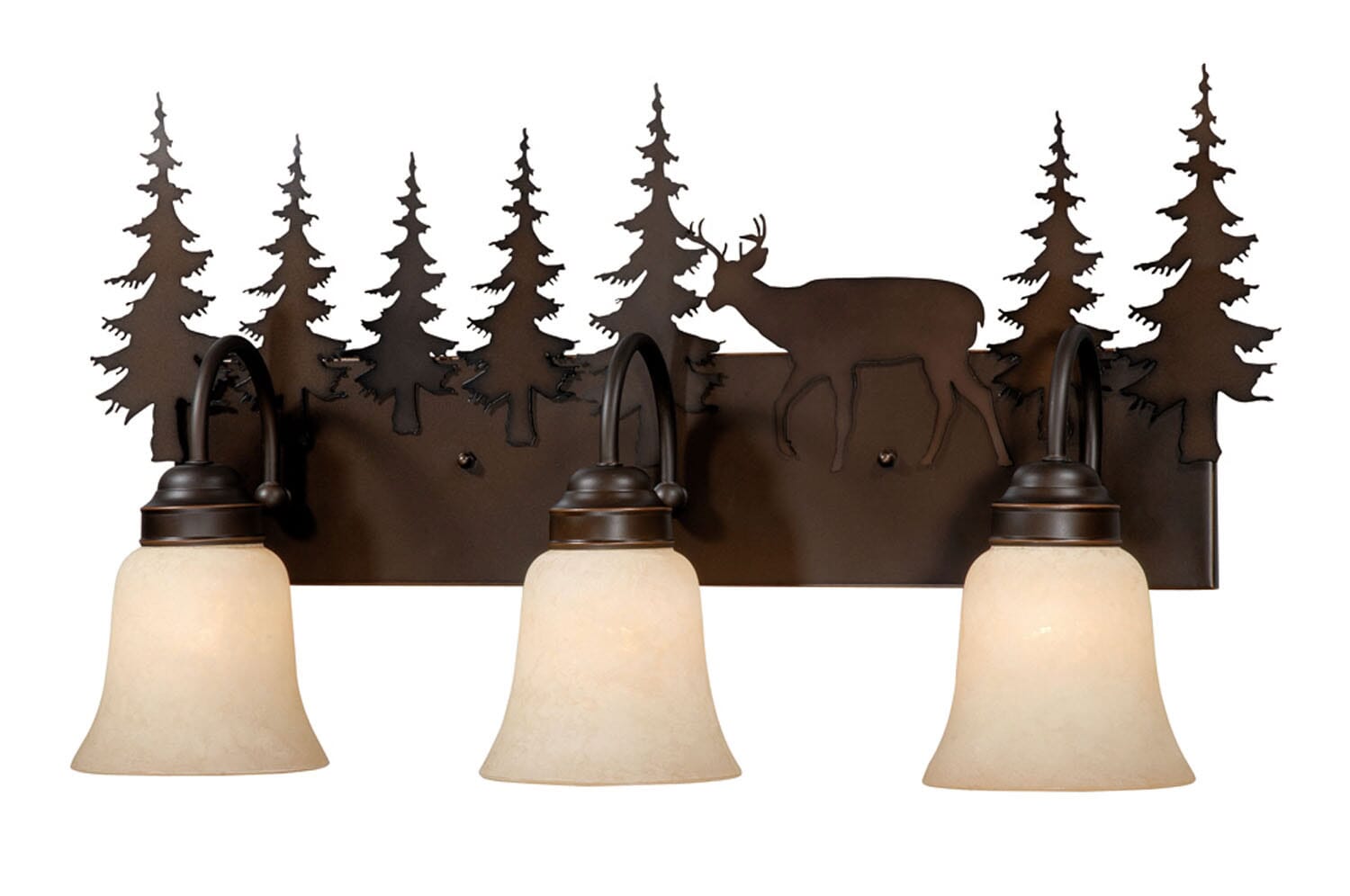 Bryce 3-Light Bathroom Vanity Light in Burnished Bronze