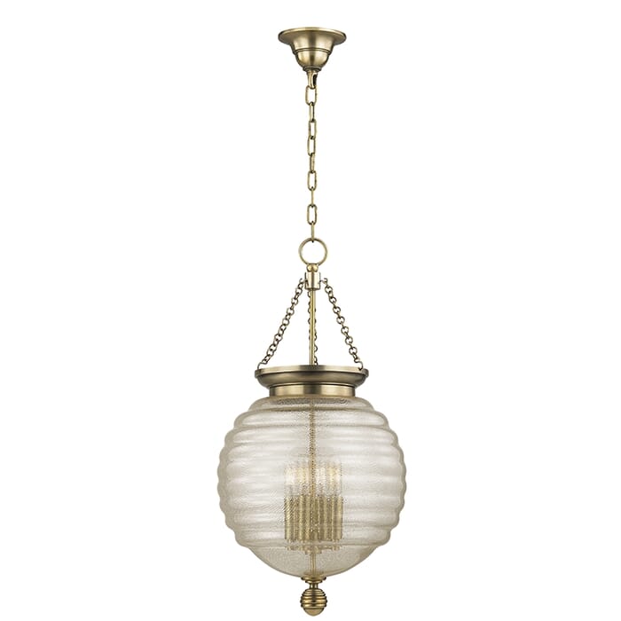 Hudson Valley Coolidge 4-Light 27" Pendant Light in Aged Brass Hudson Valley Coolidge 4-Light 27" Pendant Light in Aged Brass