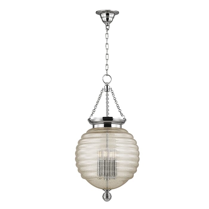 Hudson Valley Coolidge 4-Light 27" Pendant Light in Polished Nickel Hudson Valley Coolidge 4-Light 27" Pendant Light in Polished Nickel
