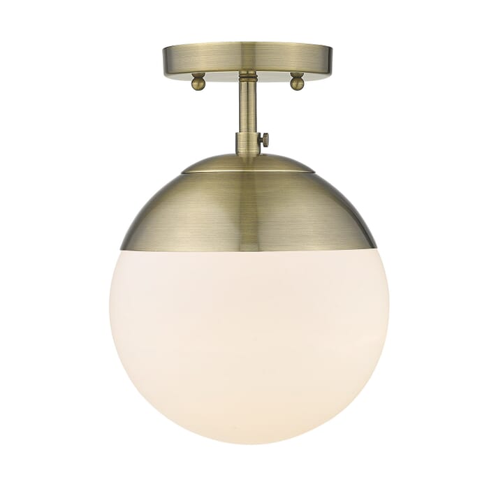 Golden Dixon Ceiling Light in Aged Brass Golden Dixon Ceiling Light in Aged Brass