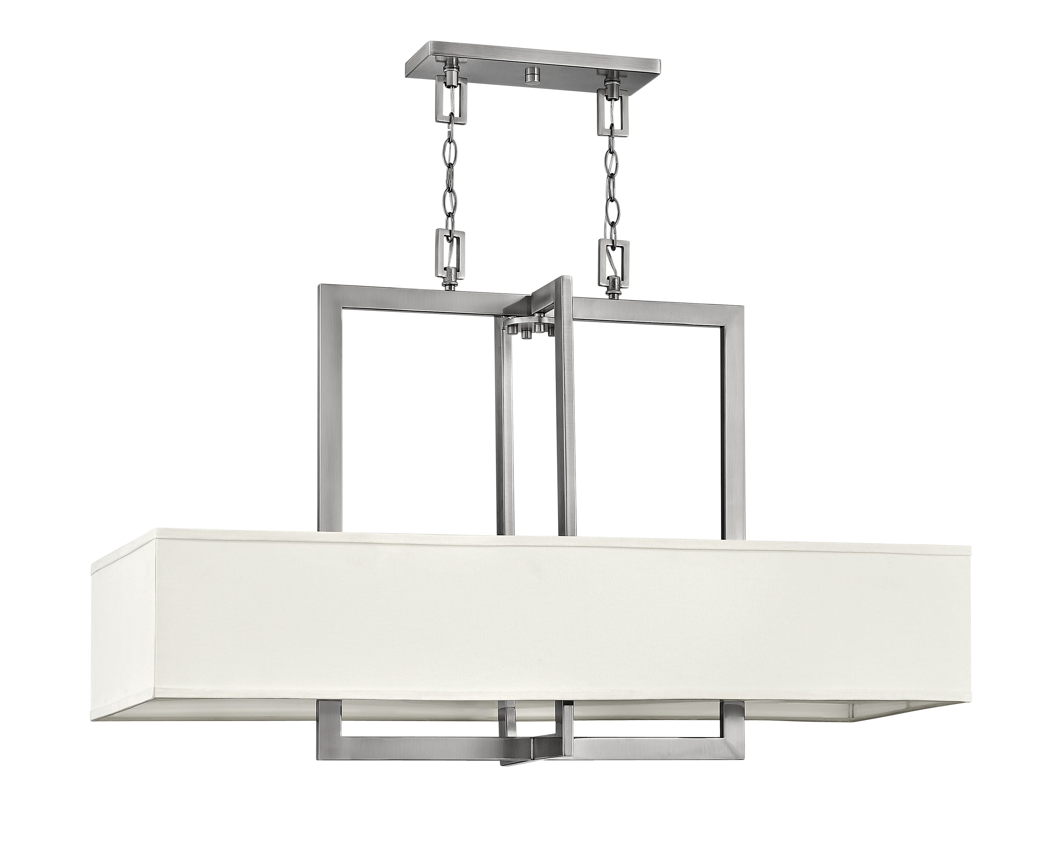 Antique Nickel LED Chandelier from the Hampton Collection