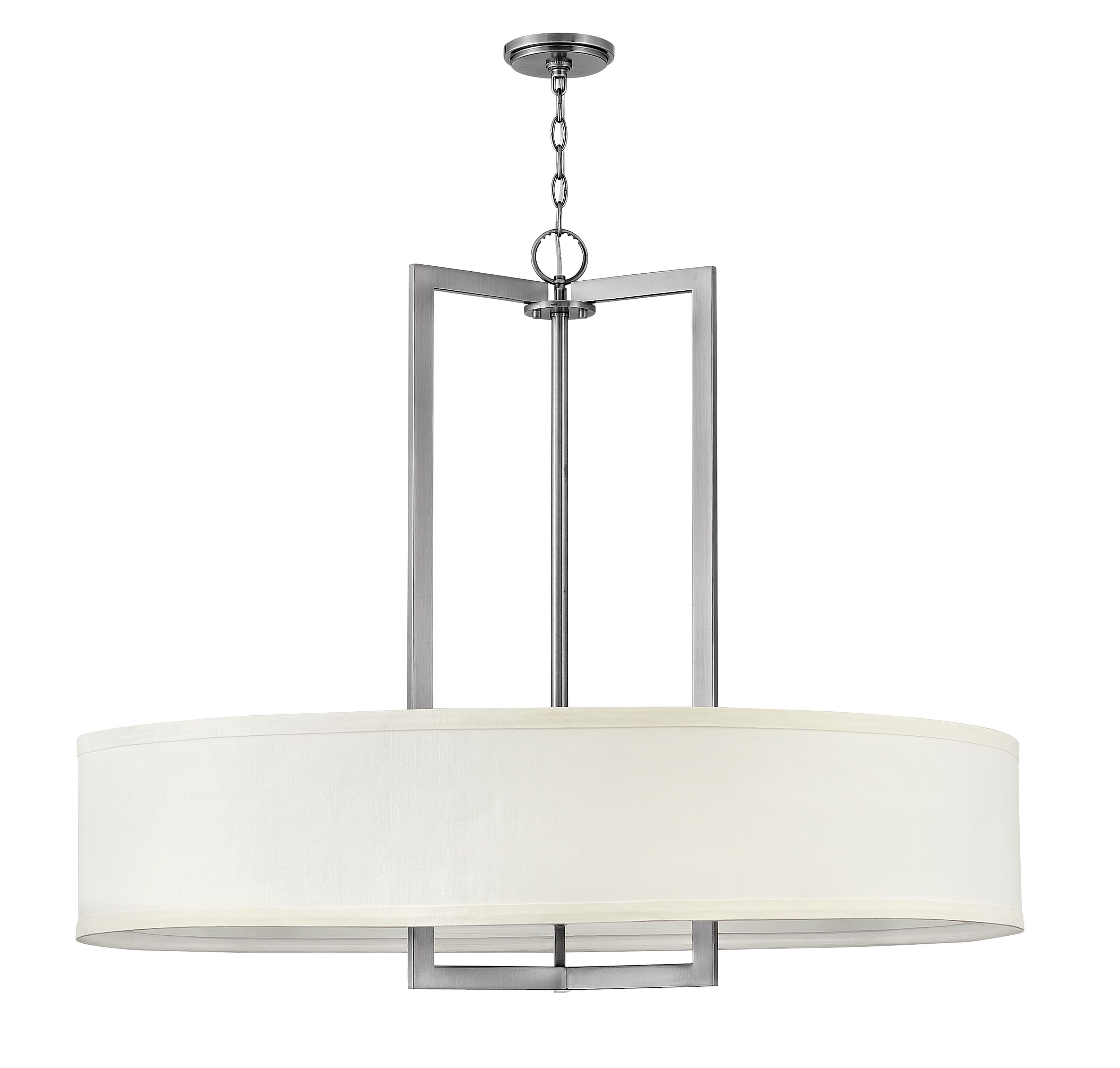 Antique Nickel LED Chandelier from the Hampton Collection