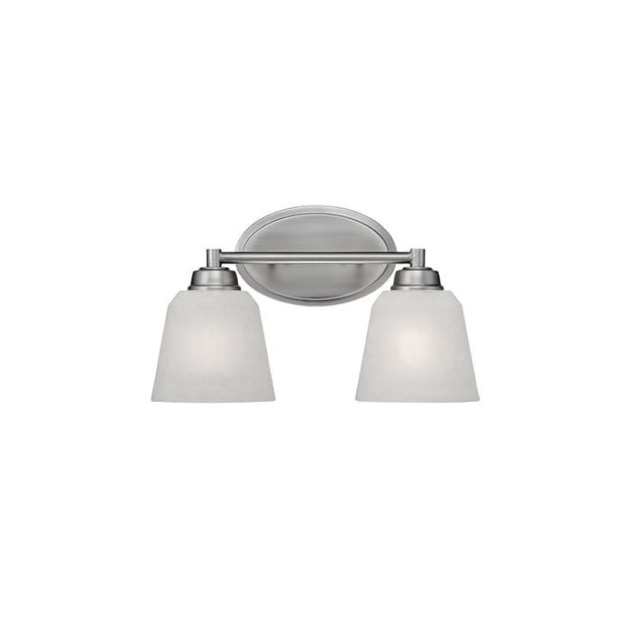 Millennium Lighting Franklin 2-Light Bathroom Vanity Light in Brushed Pewter Millennium Lighting Franklin 2-Light Bathroom Vanity Light in Brushed Pewter