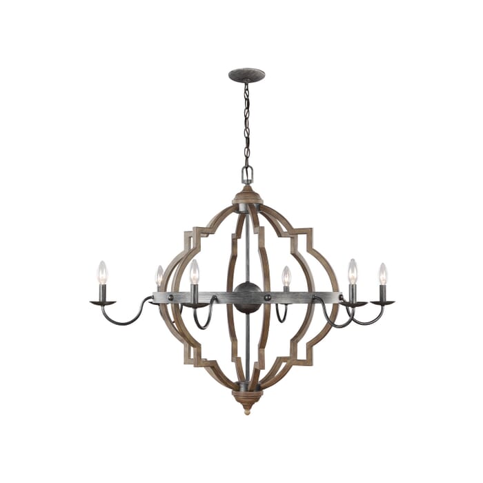 Socorro 6-Light Chandelier in Stardust Socorro 6-Light Chandelier in Stardust