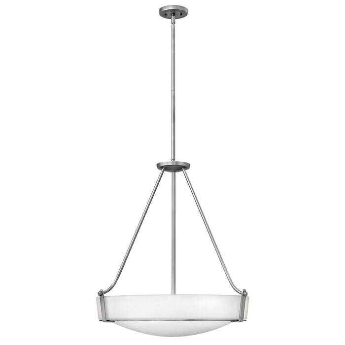 Hinkley Hathaway 5-Light Stem Hung Foyer Light in Antique Nickel Hinkley Hathaway 5-Light Stem Hung Foyer Light in Antique Nickel