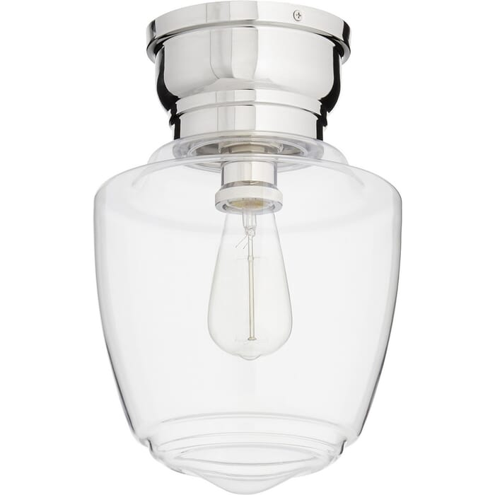 Quorum Transitional 9" Ceiling Light in Polished Nickel Quorum Transitional 9" Ceiling Light in Polished Nickel