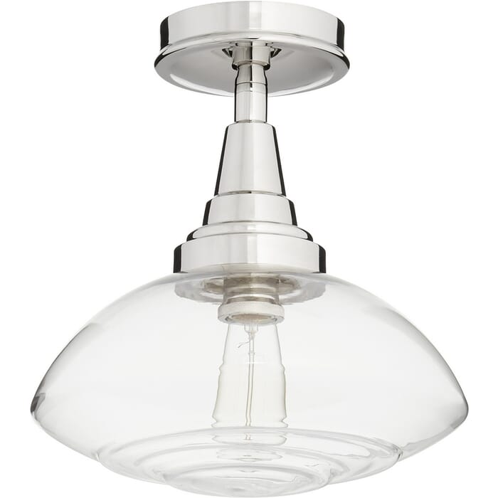 Quorum Transitional 13" Ceiling Light in Polished Nickel Quorum Transitional 13" Ceiling Light in Polished Nickel